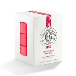 Roger & Gallet Savon|- Gingembre Rouge - Coffret Savons Bienfaisants 300g