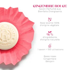 Roger & Gallet Savon|- Gingembre Rouge - Coffret Savons Bienfaisants 300g