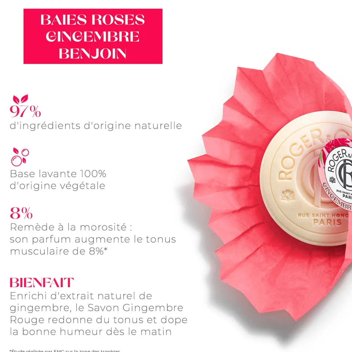 Roger & Gallet Savon|- Gingembre Rouge - Coffret Savons Bienfaisants 300g