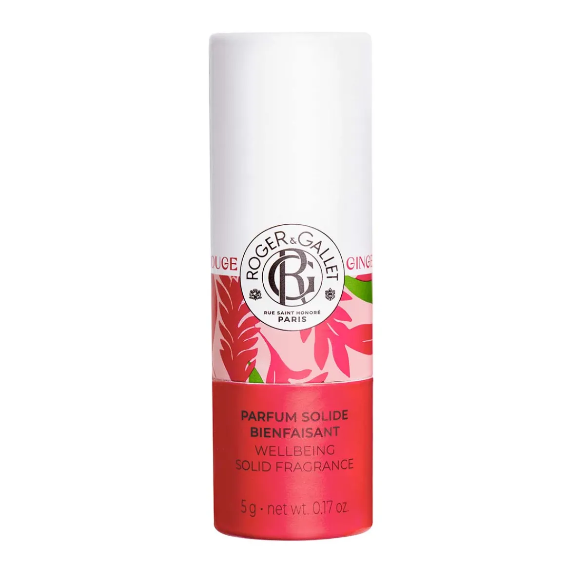 Roger & Gallet Parfum Solide|- Gingembre Rouge - Parfum Solide Bienfaisant 5g