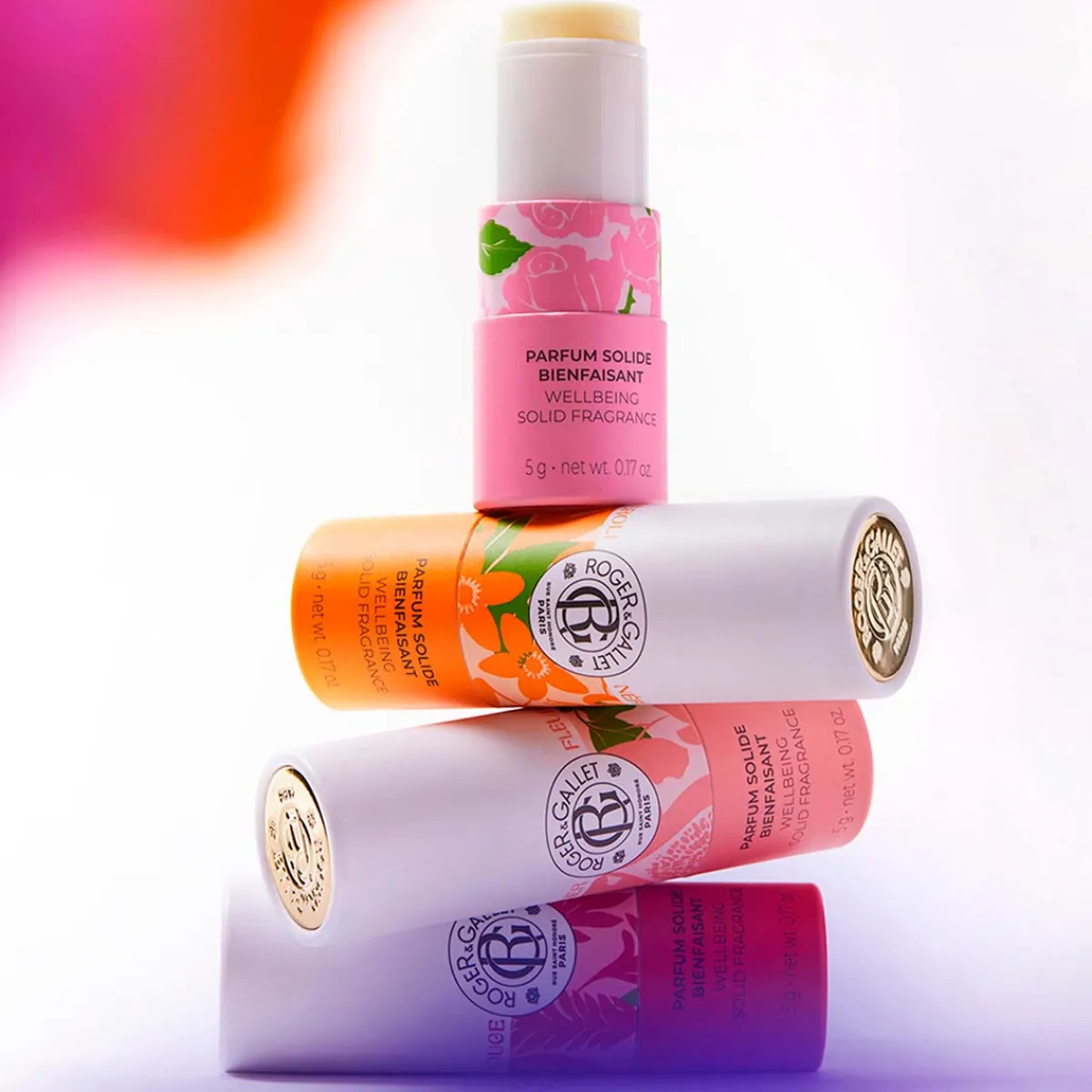 Roger & Gallet Parfum Solide|- Gingembre Rouge - Parfum Solide Bienfaisant 5g