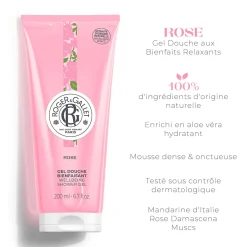 Roger & Gallet Gel Douche|- Rose - Gel Douche Bienfaisant 200ml