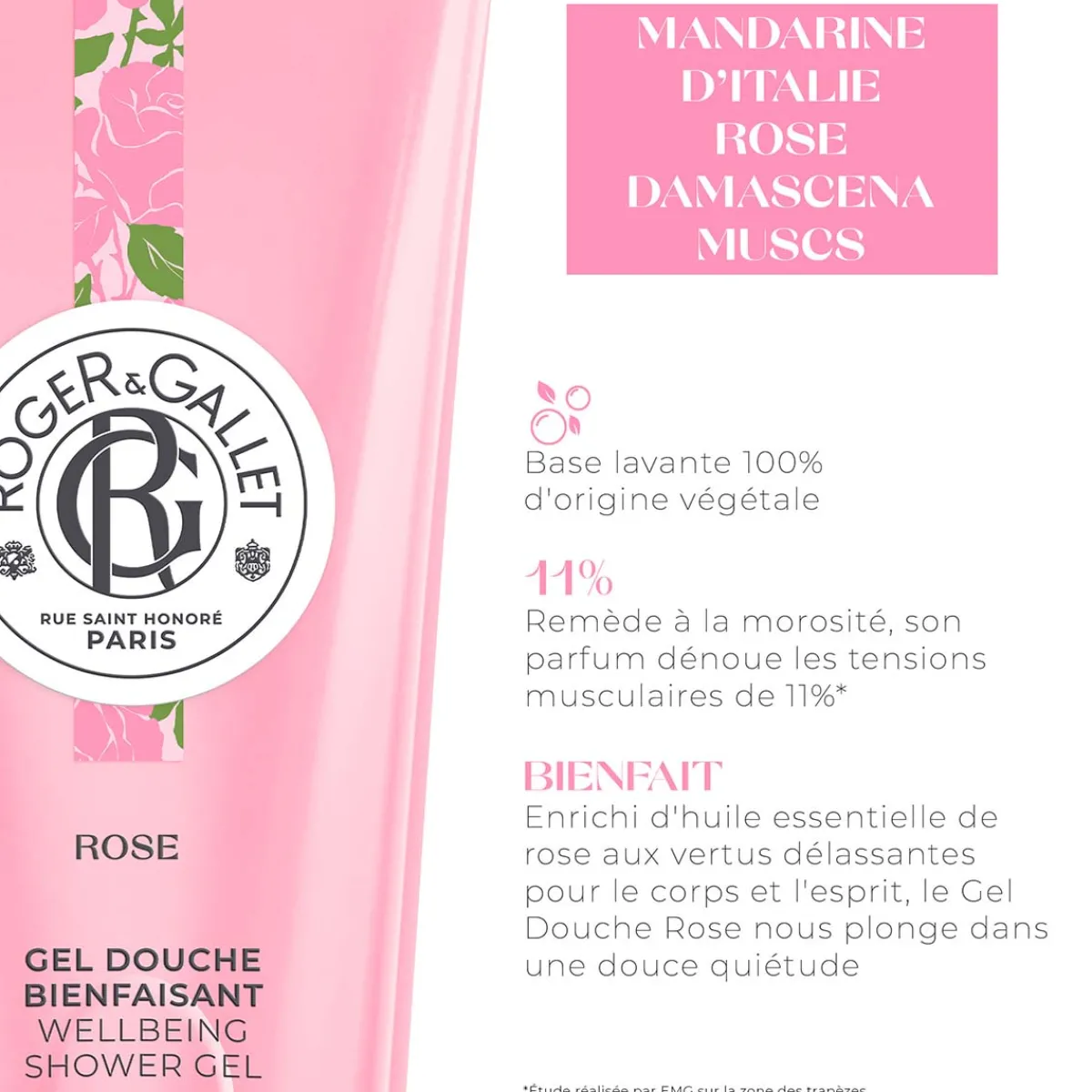 Roger & Gallet Gel Douche|- Rose - Gel Douche Bienfaisant 200ml
