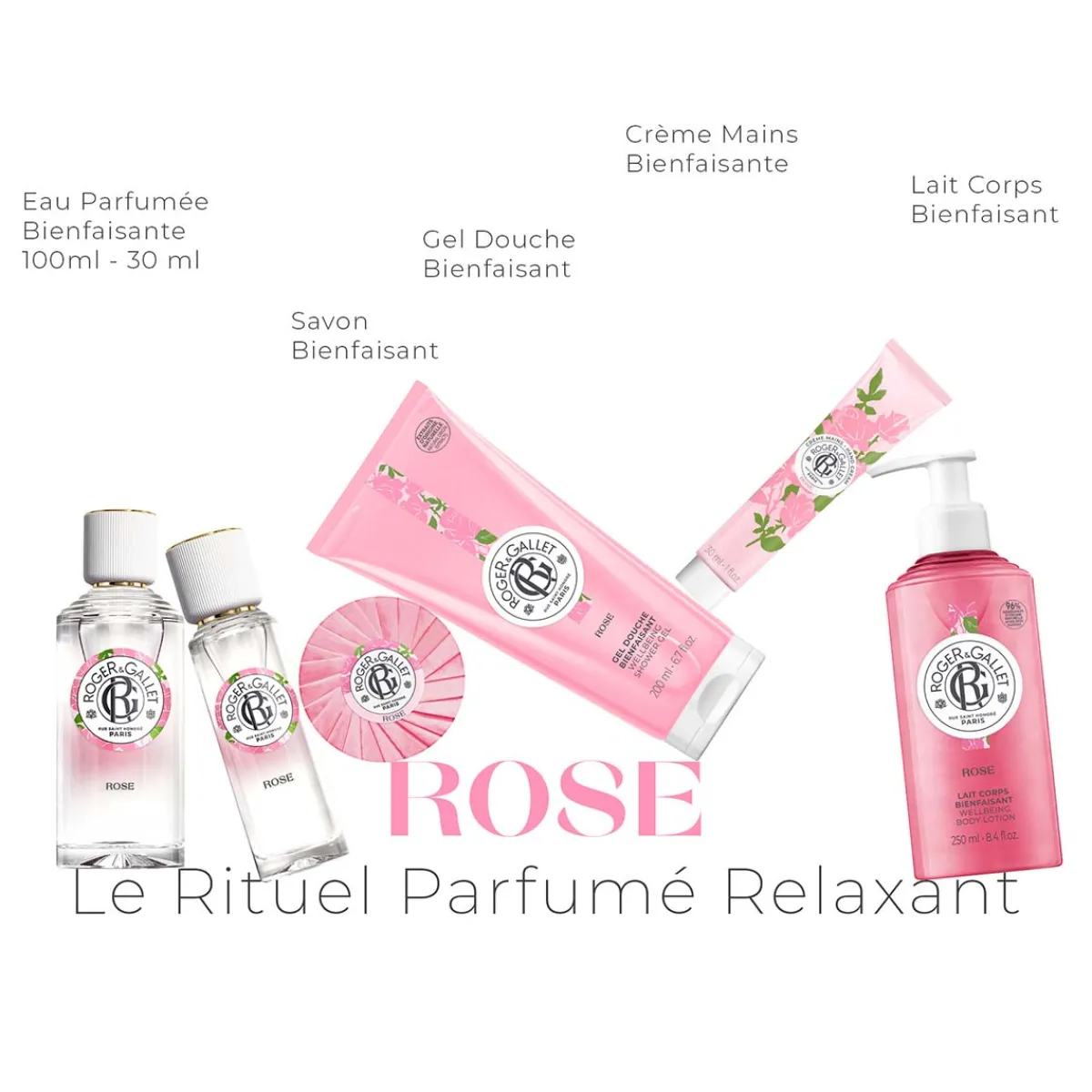 Roger & Gallet Gel Douche|- Rose - Gel Douche Bienfaisant 200ml