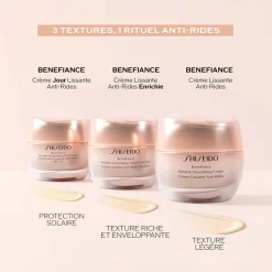 Shiseido Soin Anti-Âge|Crème Anti-Âge|- Benefiance - Crème Lissante Anti-Rides Enrichie