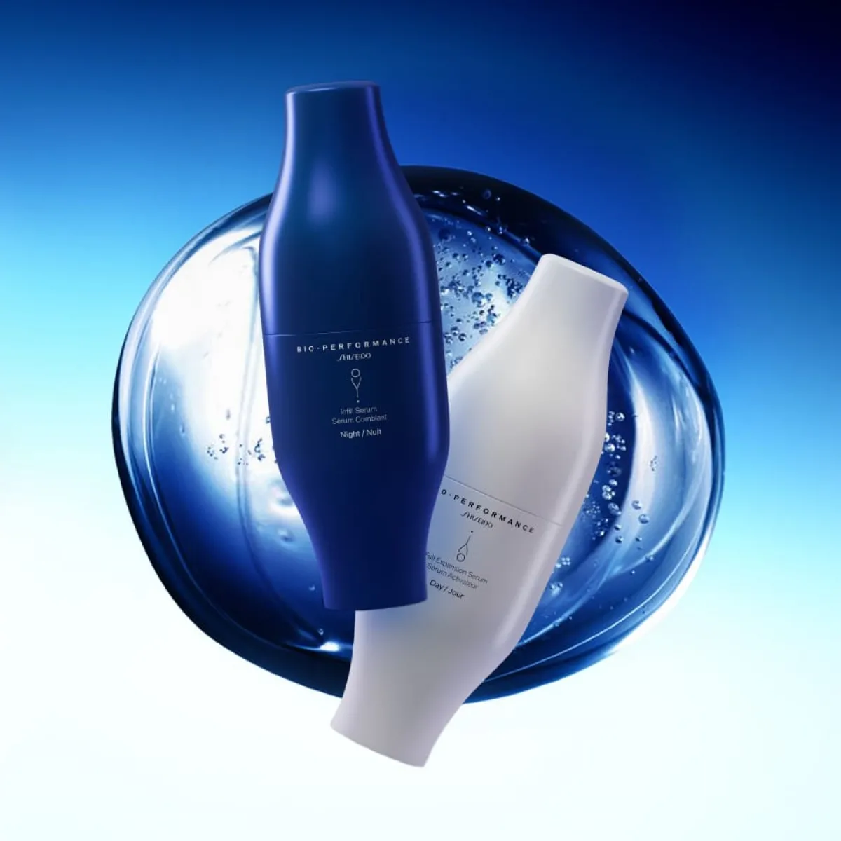 Shiseido Soin Éclat|Soin Spécifique|- Bio-Performance Skin Filler - Recharge Sérum Comblant Nuit & Sérum Activateur Jour - 2 x 30 ml