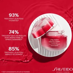 Shiseido Hydratant Visage|Recharges De Soin Visage|- Essential Energy 24H - Recharge Crème Jour Hydratation - 50 ml
