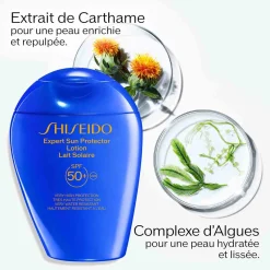 Shiseido Crème Solaire Corps|Crème Solaire Visage|- Lait Solaire Visage et Corps SPF50+ | 50ml
