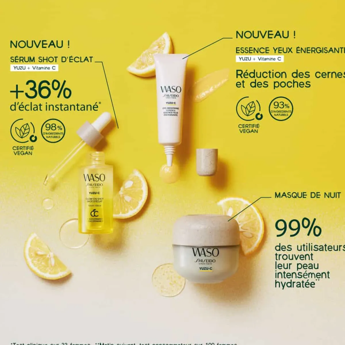 Shiseido Soin Éclat|Soin Spécifique|- Waso - Sérum Shot d'Eclat 28 ml