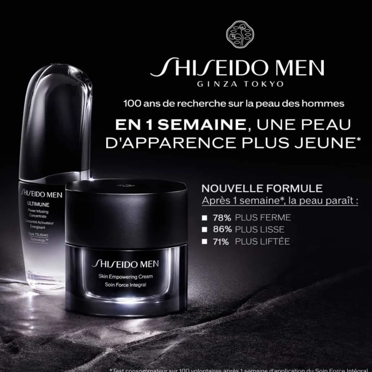 Shiseido Crème Visage|Men - Soin Force Intégral - pot 50 ml