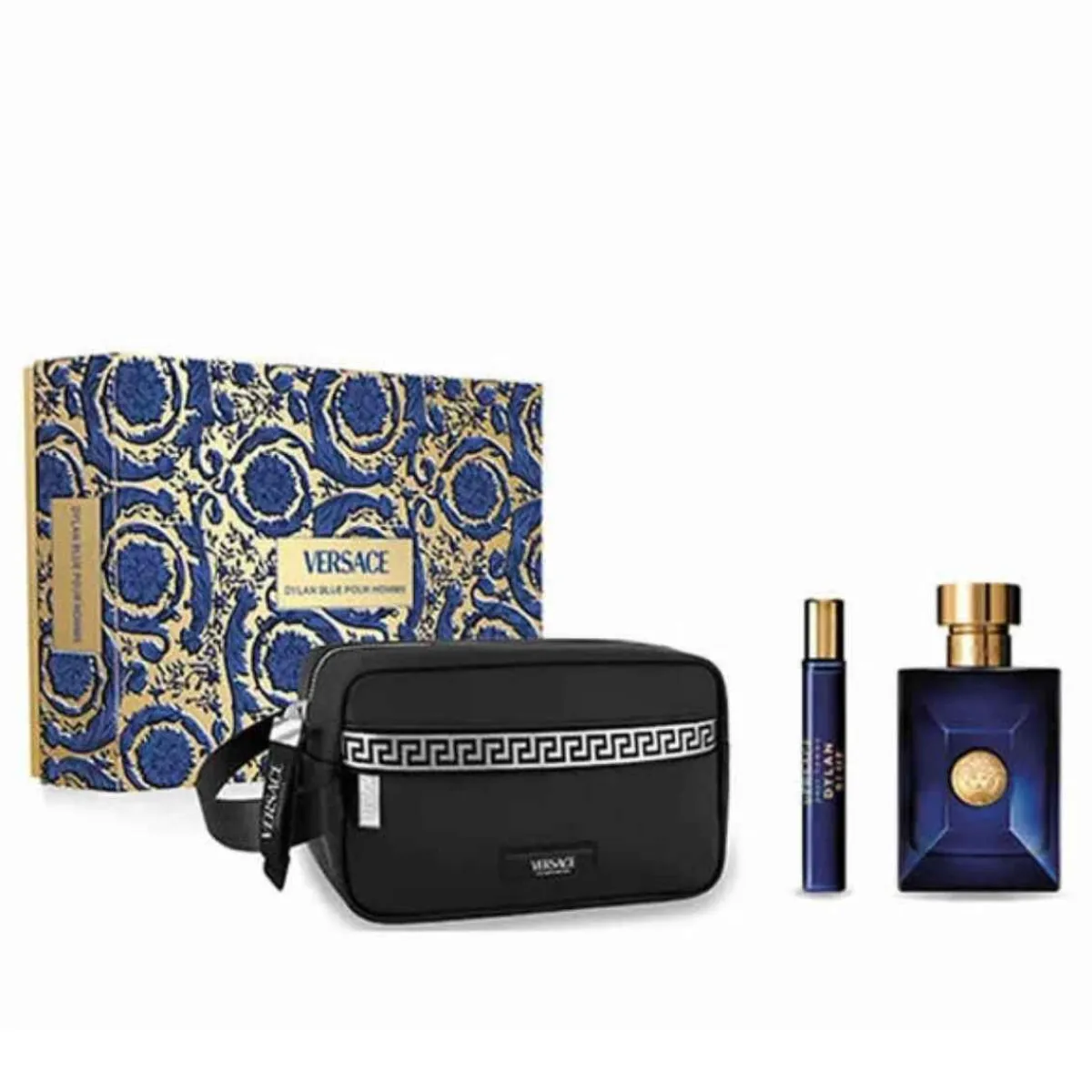 Versace Pour Lui|Coffrets Homme|- Coffret Dylan Blue - Eau de Toilette 100ml + 2 produits