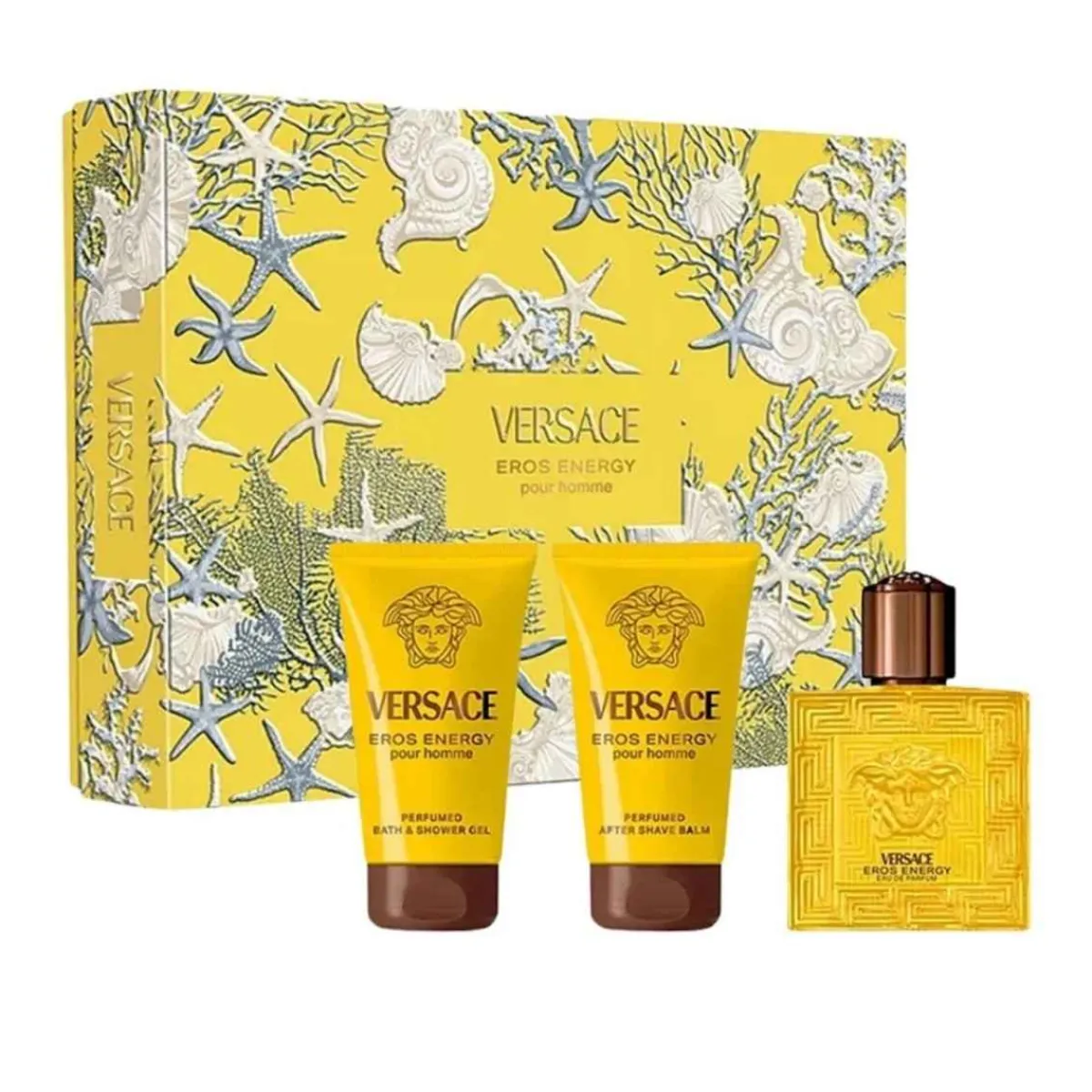 Versace Pour Lui|- Coffret Eros Energy Eau de Parfum 50ml + 2 produits
