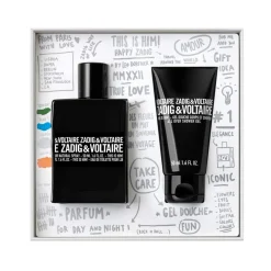 Zadig & Voltaire Pour Lui|Coffrets Homme|- Coffret This is him ! - Eau de Toilette 50 ml +Gel douche 50 ml